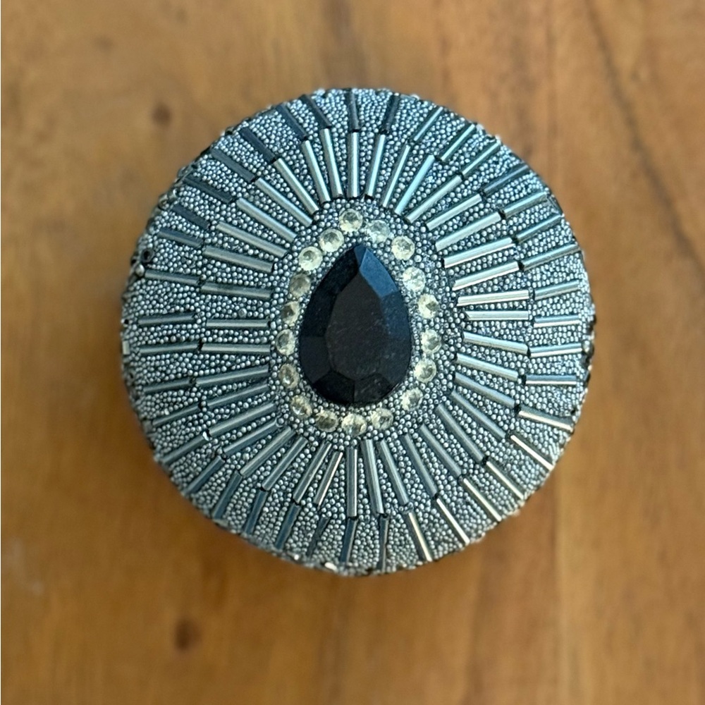 Elegant Black and Silver Decorative Box